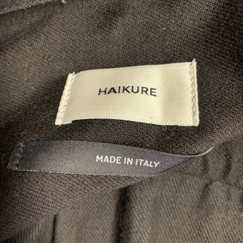 HAIKURE Size S Black Cotton Twill Long Sleeve Shirt Dress - Picture 5 of 7